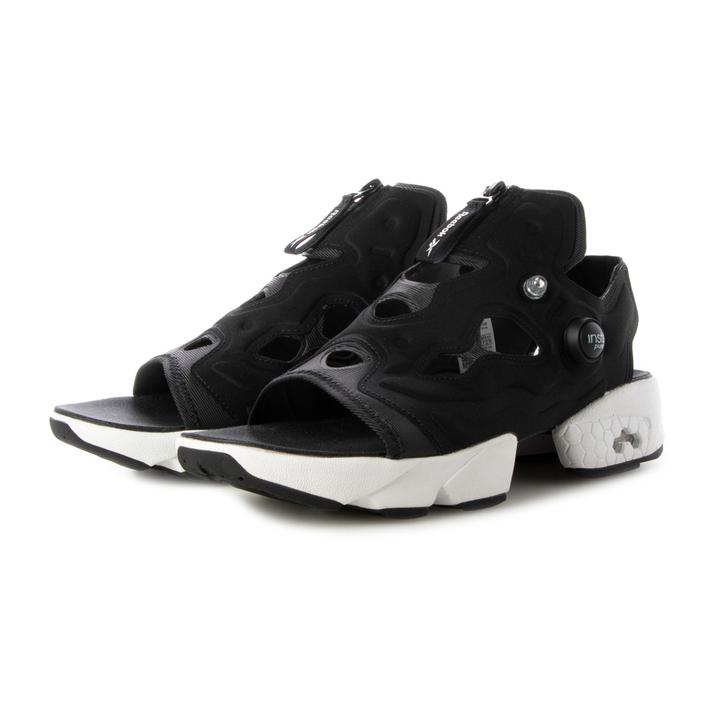 リーボック スポーツサンダル メンズ 【REEBOK】 リーボック INSTAPUMP FURY SANDAL ZIP インスタポンプフューリー サンダルジップ H06200 CBLACK/WHT