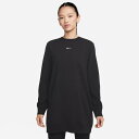 【NIKE】 ナイキ W ONE CREW TUNIC スウェット FJ9568 010BLACK/WHITE