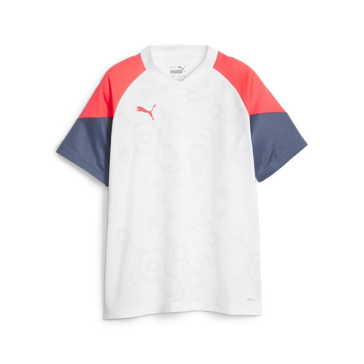 ジュニア 【PUMA ウェア】 プーマ ウェア M INDIVIDUALCUP JERSEY JR ショートスリーブ 658884 53WHT/INKY BLUE INDIVIDUALCUPコレクションは、クラシックなサッカーチームウェアのシリーズにユニークなタッチを加えています。パフォーマンスに優れた機能性を採用。鮮やかでカラフルなグラフィックが施されています。お子さまのプレーに最適な一枚です。同コレクションの大人サイズと合わせれば親子でお揃いコーディネートも楽しんでいただけます。 サイズ目安はこちら PUMA ボーイズ (アジアサイズ）目安 素材=ポリエステル・本体) ピケ: ポリエステル (リサイクル) 100% 切替) ピケ: ポリエステル (リサイクル) 100% 上記サイズ表は各部位の目安寸法となります。製品の仕上がり寸法ではございません。こちらの商品は商品不良を除く返品・交換はお受け致しかねます。商品を入れる袋が破損していた場合、代用（他メーカーを含）の袋を使用する場合がございます。商品保護を主としたものですので、どうかご了承下さい。 【ご購入前に必ずこちらをご確認ください。 】 [ABCMART][ABCmart][abcmart][ABCマート][abcマート][エービーシーマート][エービーシー][エービーシー マート]