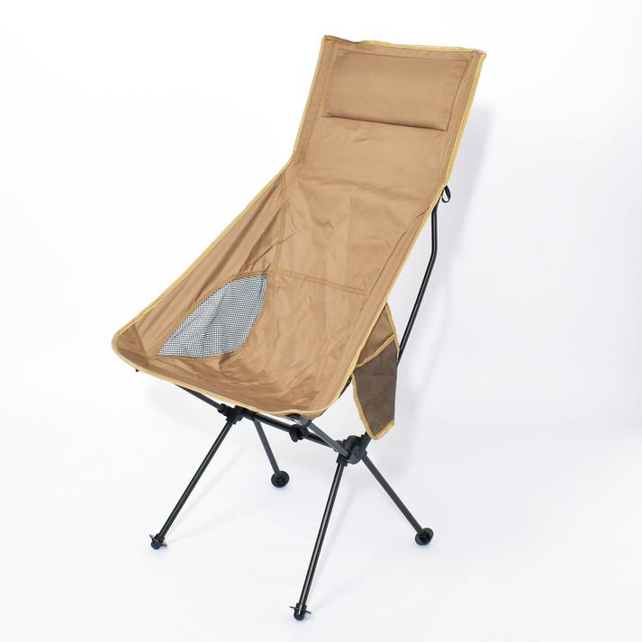 【PEACE PARK】 ピースパーク PORTABLE ALUMI CHAIR HIGH ポータブル アルミチェア ハイ PP0532 TAUPE 1