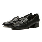 レディース 【ABC SELECT】 エービーシーセレクト HEEL LOAFER 3.5 ヒールローファー 3.5 W5037 BLACK