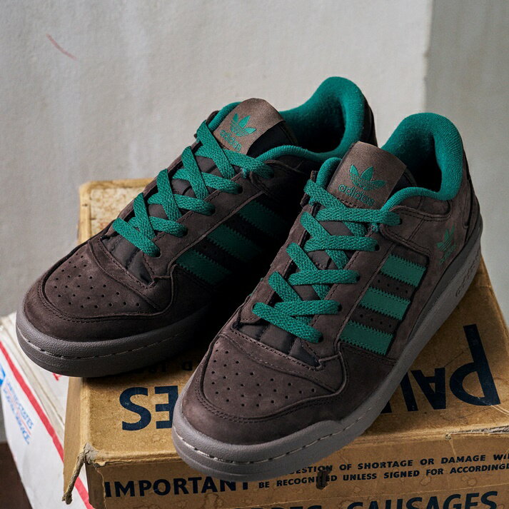 【ADIDAS】 アディダス スニーカー メンズ FORUM LOW CL フォーラム ロー CL ID0992 ABC-MART限定 DARK/DARK/GUM5