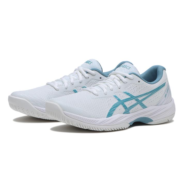 レディース 【ASICS】 アシックス GEL-GAME 9 ゲルゲーム 9 1042A211.103 WHITE/GRIS BLUE 軽量性と柔軟性を兼ね備えた、スピード重視のプレーヤーに向けたコストパフォーマンスモデル。優れたサポート性を維持し、通気性と屈曲性をさらに向上させることを実現。アッパーにはオープンメッシュを採用し、通気性を高めてシューズ内を快適にサポート。人工皮革のオーバーレイとPU（ポリウレタン）フィルムで、急な動きにも対応できるよう安定性を向上させています。ミッドソール中足部に搭載されたTRUSSTICテクノロジーは、コート上で優れた安定性を発揮します。EVAミッドソールと前足部のGELの組み合わせにより、クッション性を高めています。さらに、改良されたアウターソールは、柔軟性と耐久性を提供します。（E相当） サイズ目安はこちら 【サイズ目安】(個人差がございますので、あくまでも目安とお考え下さい。)このシューズの作りは標準です。素材=人工皮革（=合成皮革）・合成繊維・合成樹脂 【ご購入前に必ずこちらをご確認ください。 】 [ABCMART][ABCmart][abcmart][ABCマート][abcマート][エービーシーマート][エービーシー][エービーシー マート]