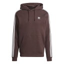 【adidas】 アディダス M 3ST HOODIE スウェットプルオーバー II5768 SHADOWBROWN