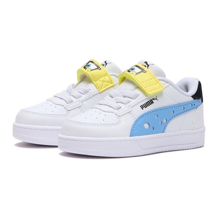 ベビー 【PUMA】 プーマ 12-16CAVEN 2.0 SPONGEBOB AC ケーブン 2.0 スポンジボブ AC+イ 393898 01WHT/BLK/PEACH