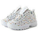 レディース 【FILA】 フィラ DISRUPTOR II MULTI GRAPHIC ディスラプターツーマルチグラフィック UFW23030199 WHITE