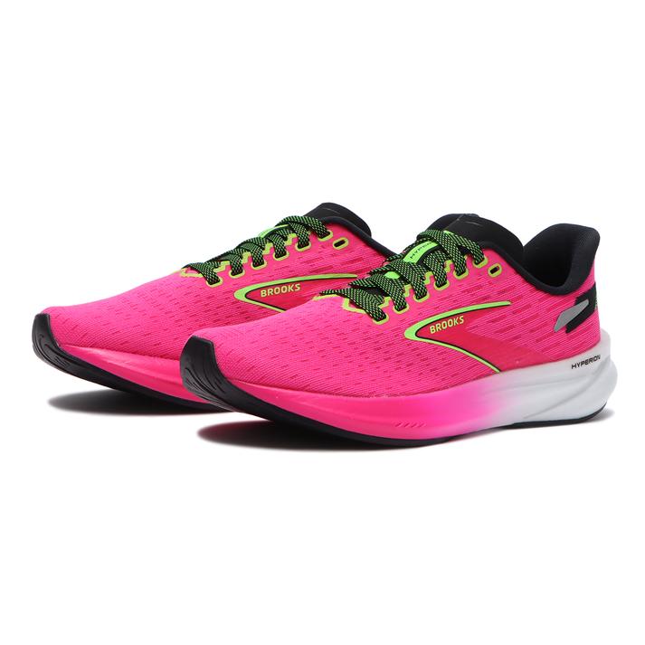 【BROOKS】 ブルックス 23-25 Hyperion Hyperion BRW 3962 P 【ご注意】こちらの商品は弊社実店舗からも集約(入荷)するため、「靴箱の破損、色あせ、プライス貼付、剥がし跡」「靴箱内の包装用紙破れ、商品タグなどが無い状態」「履きジワやボンドの付着、若干のシミ、汚れ」が生じる場合がございます。また、正規の靴箱が著しく破損している状態時には代替の靴箱を使用する場合もございます。尚、弊社実店舗から集約しました商品は検品を行って販売可能な商品をご案内致しております。その為、商品の状態の指定はできませんので予めご了承下さい。※こちらの商品につきましては下記ご利用ガイドをご確認下さい。■ご利用ガイド BROOKSよりHyperionが登場。軽量性、反発性、クッション性をバランス良く兼ね備えた「DNA FLASH」を搭載しており、スピードトレーニングからレース本番まで対応出来ます。 ミッドソールの厚みがありながらも足の接地感を感じられるため様々な場面で使用して頂ける汎用性の高い1足です。 サイズ目安はこちら 【サイズ目安】(個人差がございますので、あくまでも目安とお考え下さい。)このシューズの作りは標準です。素材=人工皮革（=合成皮革）・合成繊維・合成樹脂・ゴム・ポリエステル 【ご購入前に必ずこちらをご確認ください。 】 [ABCMART][ABCmart][abcmart][ABCマート][abcマート][エービーシーマート][エービーシー][エービーシー マート][バーゲン]