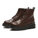 ジュニア 【NUOVO】 ヌオーヴォ 19-24 LACE MID ガールズブーツ N9340J DK.BROWN