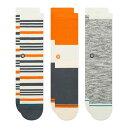 ySTANCE SOCKSz X^X \bNX SPLENDOR 3 PACK \bNX A556D23SPL#MUL MULTI