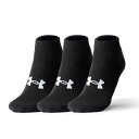 【UNDER ARMOURウェア】 アンダーアーマーウェア U UA CORE LOWCUT SOCKS(3P) ソックス 1361574 001BLK/BLK/WHT