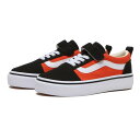 キッズ 【VANS】 ヴァンズ 15-22OLD SKOOL キッズ オールドスクール V36CS COLORS2 BLACK/ORANGE