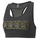 レディース 【PUMA】 プーマ W MID IMPACT GRAPHIC BRA ブラトップ 520782 54BLK/TEAM GOLD