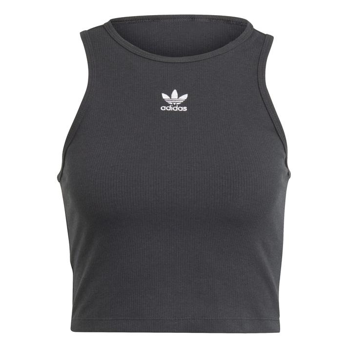 レディース 【adidas】 アディダス W RIB TANK ショートスリーブ IJ8251 BLACK