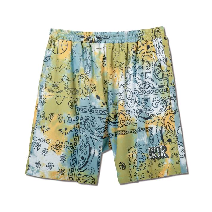 【AKTR】 アクター PAISLEY TIEDYE 6.5-INCH SHORTS ショートパンツ 223-035002 GREEN