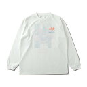 【AKTR】 アクター AEROSTEAMPHOTO L/S DRYTECH TEE ロングスリーブ 223-005005 WHITE