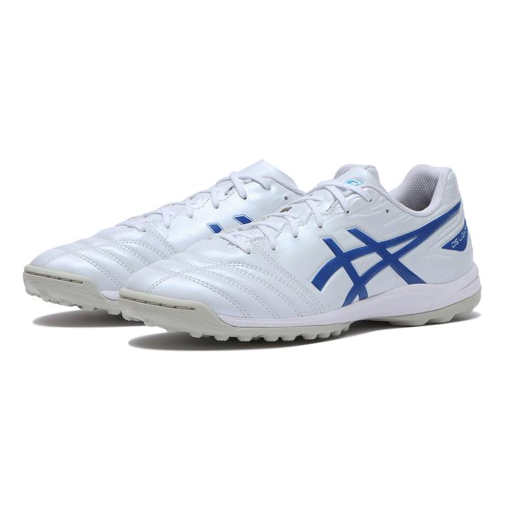 【ASICS】 アシックス DS LIGHT CLUB TF W ディーエスライトクラブTF W 1103A112.100 WHITE/TUNA BLUE アッパーには耐久性に優れた人工皮革を採用。足幅の広いプレーヤーにも快適にフィットするワイドモデル。アウターソール全体に高低差をつけた、ポイント意匠を採用することで、グリップ性と軽量性を両立。かかと部の周囲には、楕円状のポイント意匠を配置し、接地面積を広くすることでかかと部の安定性を向上。さらに、前足部の屈曲溝がスムーズな屈曲をサポート。(3E相当) サイズ目安はこちら サイズ規格＝WIDE【サイズ目安】(個人差がございますので、あくまでも目安とお考え下さい。)このシューズの作りは大きめです。素材=人工皮革（=合成皮革）・合成樹脂・ゴム 【ご購入前に必ずこちらをご確認ください。 】 [ABCMART][ABCmart][abcmart][ABCマート][abcマート][エービーシーマート][エービーシー][エービーシー マート]