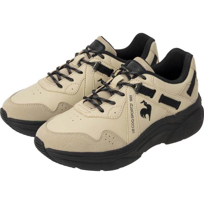 レディース 【LE COQ】 ルコックスポルティフ LCS BOULOGNE TR LCS ブローニュ TR QZ3XJC08BB ABC-MART限定 *BEIGE/BLACK