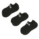 yVANSz @Y NO SHOW 3Pack SOCKS \bNX 124R1211500 ABC-MART BLACK