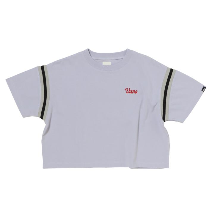 【VANS】 ヴァンズ W Cropped RIB TEE ショートスリーブ 124R3011300 ABC-MART限定 PURPLE