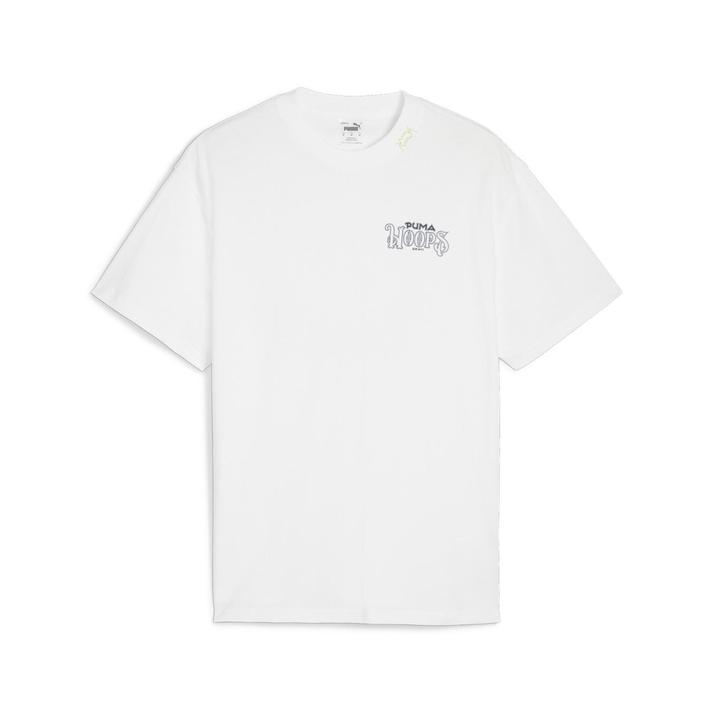 【PUMA】 プーマ M SHOWTIME TEE 2 ショートスリーブ 624739 01WHT 左胸のプーマHOOPSロゴと背中のグラフィックプリントが目を惹くTシャツ。レギュラーフィットの程よいフィット感でバスケットなどアクティブシーンはもちろん、あらゆるシーンでお使いいただけるアイテムです。 サイズ目安はこちら PUMA メンズ(アジアサイズ)目安 素材=コットン（=綿）・ポリエステル・本体) 天竺: コットン 70% コットン (リサイクル) 30% 衿) リブ: コットン 50% ポリエステル 29% コットン (リサイクル) 21% 上記サイズ表は各部位の目安寸法となります。製品の仕上がり寸法ではございません。こちらの商品は商品不良を除く返品・交換はお受け致しかねます。商品を入れる袋が破損していた場合、代用（他メーカーを含）の袋を使用する場合がございます。商品保護を主としたものですので、どうかご了承下さい。 【ご購入前に必ずこちらをご確認ください。 】 [ABCMART][ABCmart][abcmart][ABCマート][abcマート][エービーシーマート][エービーシー][エービーシー マート]