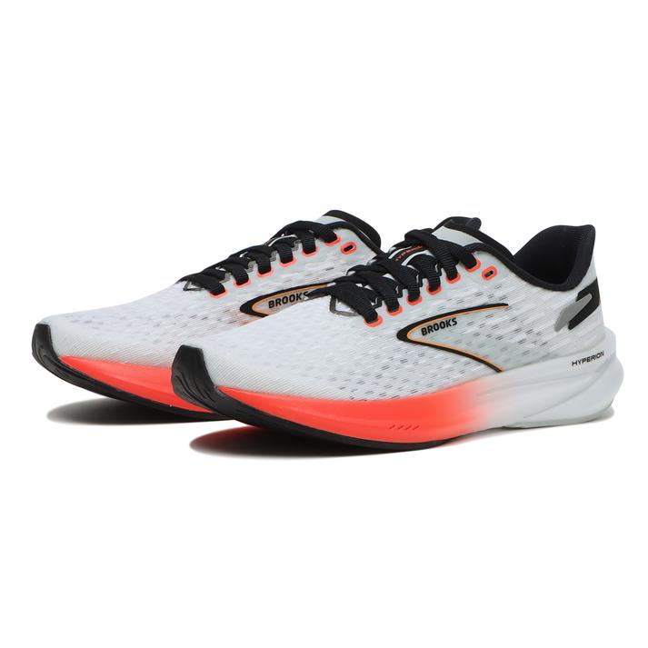 レディース 【BROOKS】 ブルックス W Hyperion BRW 3962 WHITE/ORANGE