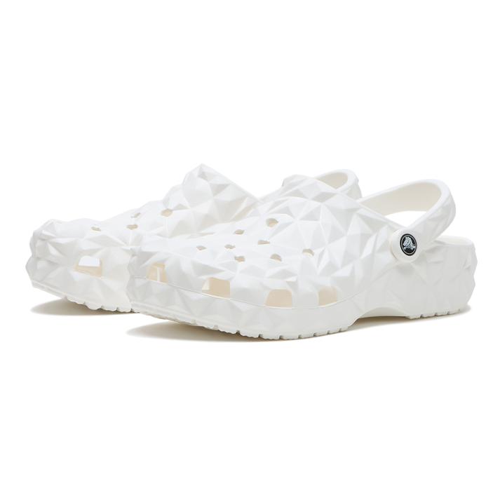 【crocs】 クロックス CLASSIC GEOMETRIC CLOG クラシックジオメトリッククロッグ 209563-100 WHITE