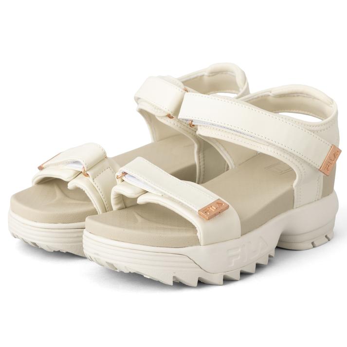 レディース  フィラ Disruptor Wedge Sandal Lux ディスラプターウェッジサンダルラックス USS24058141 ABC-MART限定 *WHITE/ROSEGOLD