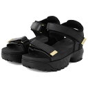 レディース 【FILA】 フィラ Disruptor Wedge Sandal Lux ディスラプターウェッジサンダルラックス USS24058045 ABC-MART限定 *BLACK/GOLD