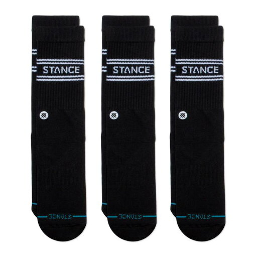 【STANCE SOCKS】 スタンス ソックス BASIC 3 PACK CREW BASIC 3 PACK CREW A556D20SRO#BLK_ 【STANCE SOCKS】 スタンス ソックス BASIC 3 PACK CREW BASIC 3 PACK CREW A556D20SRO#BLK_