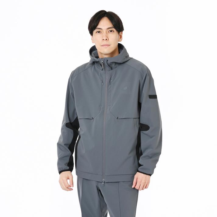 乐天商城 - 【New Balance】 ニューバランス M ダブルウィーブウーブンジャケット ダブルウィーブウーブンジャケット AMJ55722GT ABC-MART限定