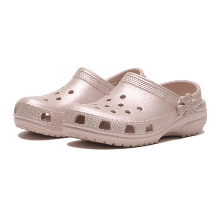 乐天商城 - キッズ 【crocs】 クロックス 18-21CLS PEARLSHINE CLOG QAQ K クラシック パール シャイン クロッグ ケー 212814-6UR