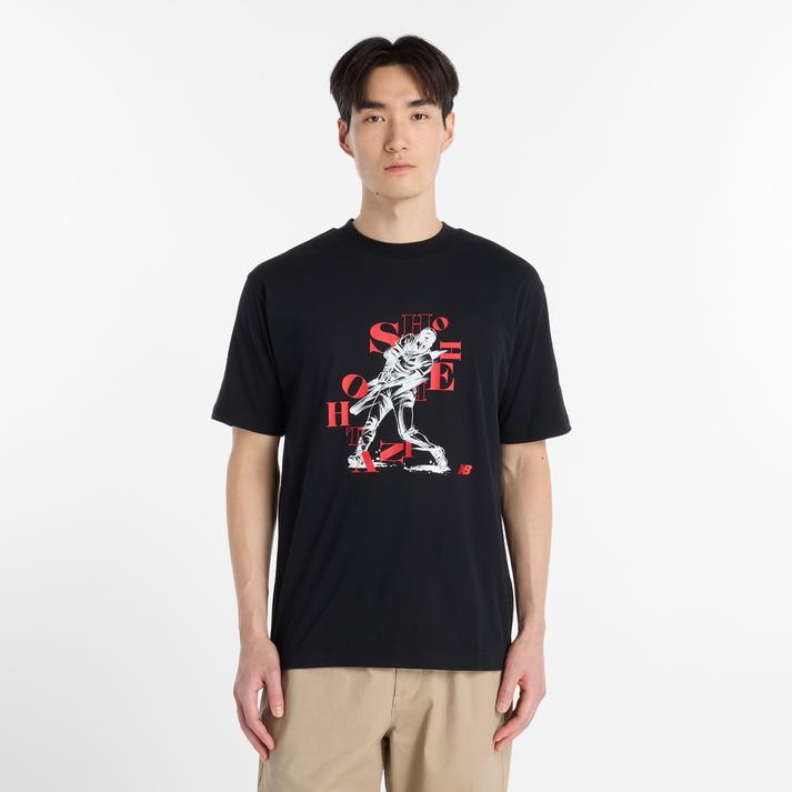 乐天商城 - 【New Balance】 ニューバランス M O.HグラフィックT2 ショートスリーブ MT615574BK