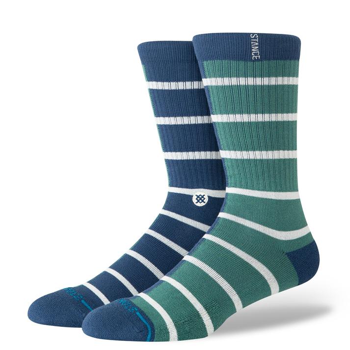 【STANCE SOCKS】 スタンス ソックス DOUBLE VISION CREW ソックス A556A26DOU#TEA