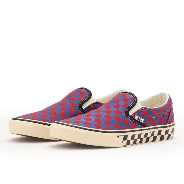 楽天市場】vans スリッポン 赤 チェッカーの通販