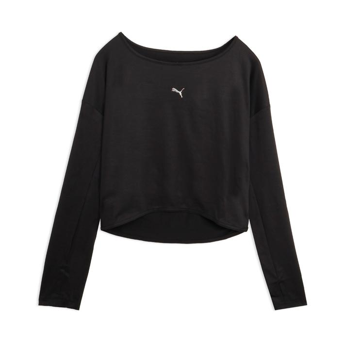 【PUMA ウェア】 プーマウェア W STUDIO LS TEE TEES 529566 01BK【ご注意】こちらの商品は弊社実店舗からも集約(入荷)するため、「靴箱の破損、色あせ、プライス貼付、剥がし跡」「靴箱内の包装用紙破れ、商品タグなどが無い状態」「履きジワやボンドの付着、若干のシミ、汚れ」が生じる場合がございます。また、正規の靴箱が著しく破損している状態時には代替の靴箱を使用する場合もございます。尚、弊社実店舗から集約しました商品は検品を行って販売可能な商品をご案内致しております。その為、商品の状態の指定はできませんので予めご了承下さい。※こちらの商品につきましては下記ご利用ガイドをご確認下さい。■ご利用ガイド ヨガやスタジオでの時間に心地よく寄り添う、ヨガ スタジオ 長袖Tシャツです。やわらかな肌触りの生地を使用し、動きやすさと快適な着心地を両立。ヨガやピラティス、スタジオトレーニングはもちろん、ご自宅でのリラックスタイムにもおすすめの一着です。ゆったりとした首元が女性らしい抜け感を演出し、締め付け感の少ない快適な着用感を実現。ボディラインを拾いすぎないシルエットで、レギンスやジョガーパンツ、ワイドパンツなど幅広いボトムスとバランスよく合わせていただけます。シンプルなデザインにフロントのPUMAキャットロゴをさりげなくあしらい、スポーティーなアクセントをプラス。トレーニングシーンからデイリーコーデまで幅広く活躍する万能アイテムです。 サイズ目安はこちらサイズ目安はこちらPUMA レディース(アジアサイズ)素材=ポリエステル・本体)ストレッチジャージ: ポリエステル (リサイクル) 76% ポリエステル 19% ポリ【ご購入前に必ずこちらをご確認ください。 】 [ABCMART][ABCmart][abcmart][ABCマート][abcマート][エービーシーマート][エービーシー][エービーシー マート]