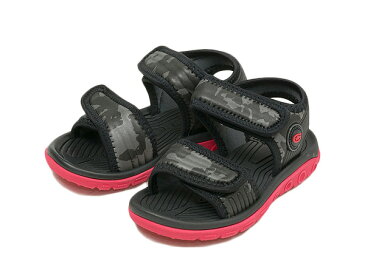 キッズ 【HAWKINS】 ホーキンス ストラップ サンダル SP SANDAL(14-22) HK22022 SM14 BLACK/RED