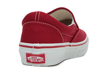 【VANS】 ヴァンズ SLIP ON スリッポン V98CLA　T.RED