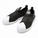 【ADIDAS】 アディダス SUPERSTAR SLIP ON W スーパースター スリップオン W S81337 CBLACK/CBLACK/FTWWHT