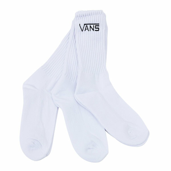 【VANSアパレル】 ヴァンズ 3足組ソックス CLASSIC CREW (6.5-9 3PK) FQ VN000XRZWHT WHITE