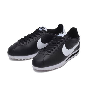 NIKE ナイキ スニーカー WMNS CLASSIC CORTEZ LEATHER ウィメンズ クラシック コルテッツ レザー 807471-010 ABC-MART限定 010BLK/WT