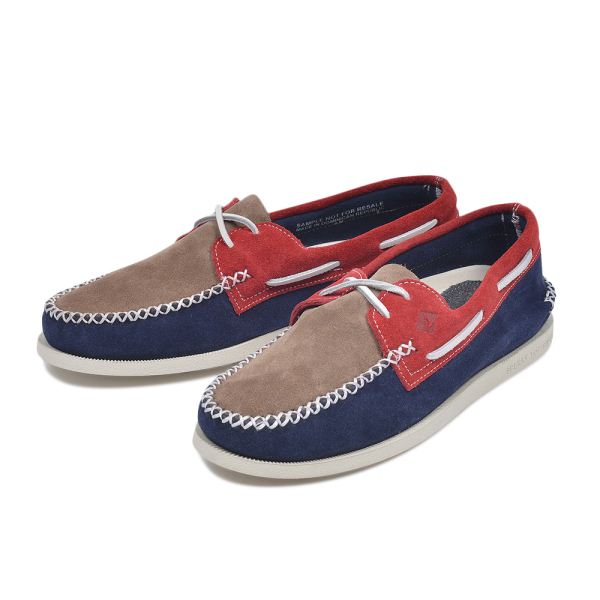  SPERRY TOPSIDER  Xy[gbvTC_[ A O 2-EYE WEDGE SUEDE(W) I[ZeBbNEIWi EFbW XEF[h STS13164@NAVY RED