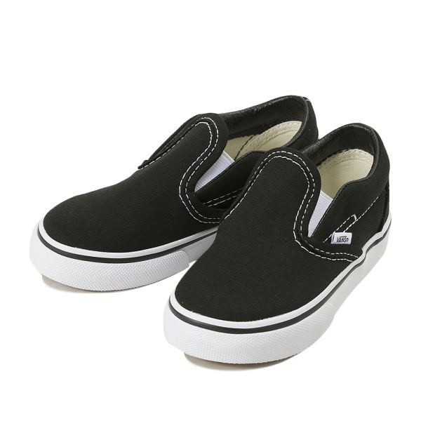 キッズ 【VANS】 ヴァンズ CLASSIC SLIP-ON クラシックスリッポン VN000EX8BLK　BLACK