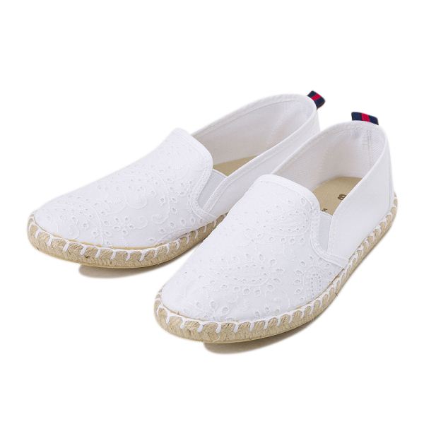 レディース 【HAWKINS】 ホーキンス ジュートスリッポン FUDGE HW20058　WHITE LACE