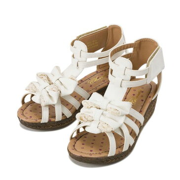 ジュニア 【CHARDAS】 チャルダス KIDS JR RIBBON GLADIATOR(17-23) CS-2512 16SM　WHT