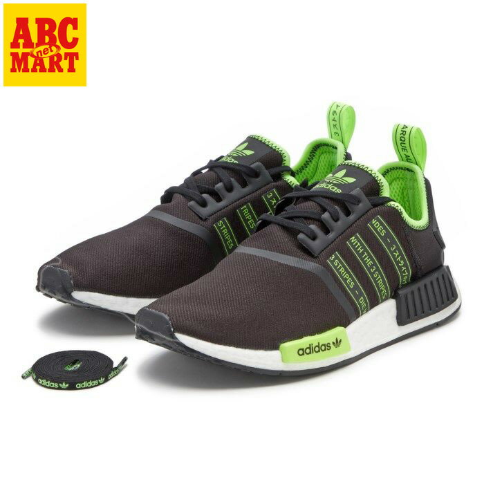 【adidas】 アディダス NMD_R1 エヌエムディー FX1032 ABC-MART限定　*BLK/BLK/GRN