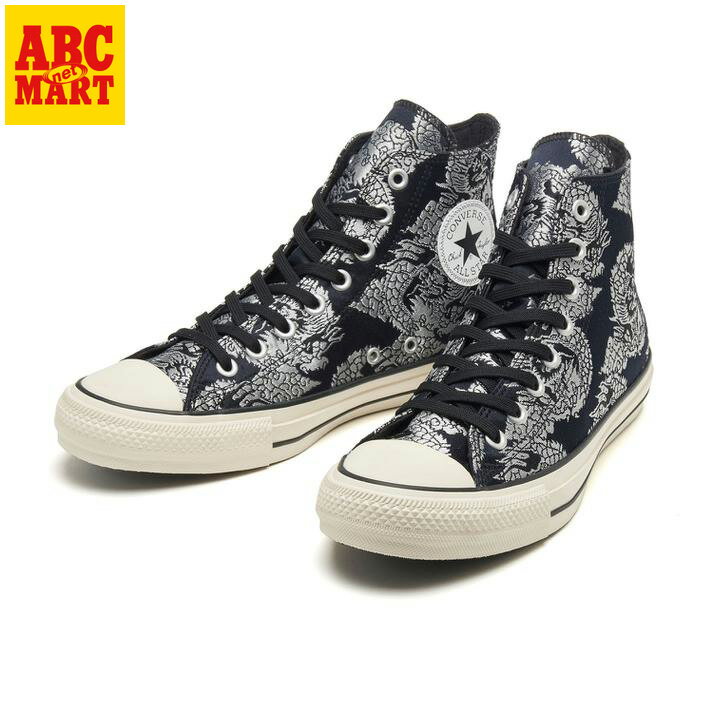 【CONVERSE】 コンバース AS 100 NISHIJIN-ORI DG HI オールスター 100 ニシジンオリ DG HI 31303330 ABC限定*BLACK/SILVER