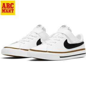 キッズ【NIKE】 ナイキ 17-22COURT LEGACY (PSV) コート レガシー PSV KDA5381 ABC限定*102WHT/BLK