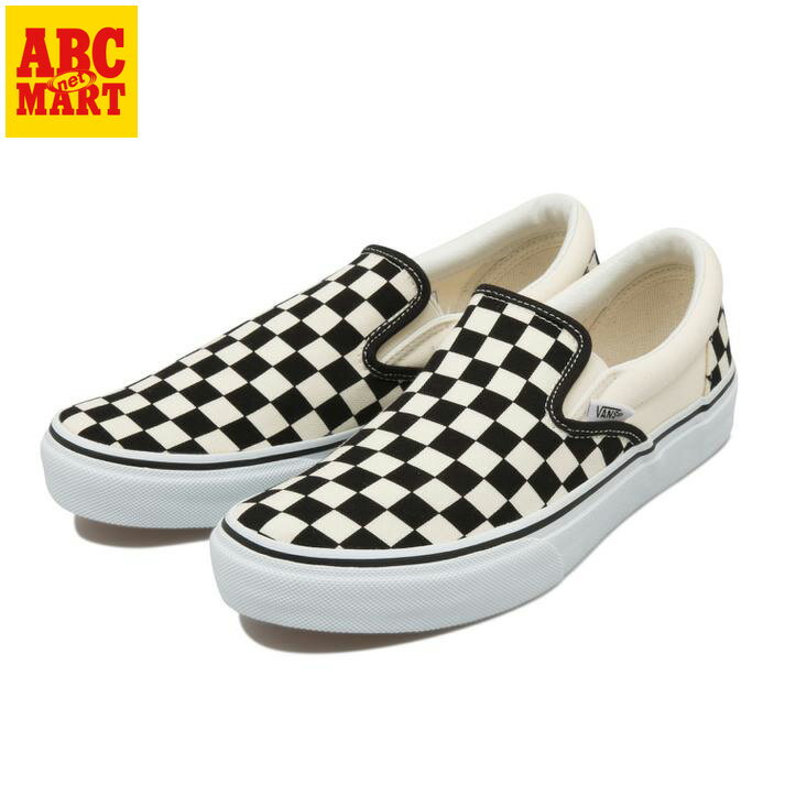  VANS  @Y SLIP ON Xb| V98CLA@BLACK WHT CHK