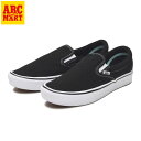 COMFYCUSH SLIP-ON ヴァンズ コンフィクッシュ スリッポン VN0A3WMDVNE BLACK/T.WHITE