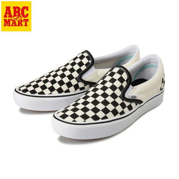 COMFYCUSH SLIP-ON ヴァンズ コンフィクッシュ スリッポン VN0A3WMDVO4　CHECKER/T.WHT